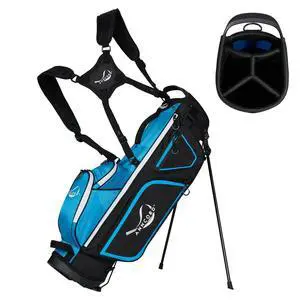 Golf Stand Bag with 4 Way Full Length Dividers, 4.4 Lbs Lightweight Golf Bag for Men Women, Waterproof Golf Carry Bags w/Stand, 7 Pockets & Cooler Pouch, Dual Straps, Rain Hood Golf Stand Bag with 4 Way Full Length Dividers, 4.4 Lbs Lightweight Golf Bag for Men Women, Waterproof Golf Carry Bags w/Stand, 7 Pockets & Cooler Pouch, Dual Straps, Rain Hood