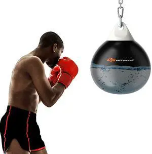 Water Aqua Bag, 21'' 180 Pound /18 110 Pound Heavy Punching Bag with Adjustable Metal Chain, Water Injection Hose, Boxing Training Bag for Adults Fitness, MMA Water Aqua Bag, 21'' 180 Pound /18 110 Pound Heavy Punching Bag with Adjustable Metal Chain, Water Injection Hose, Boxing Training Bag for Adults Fitness, MMA