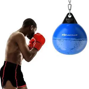 Water Aqua Bag, 21'' 180 Pound /18 110 Pound Heavy Punching Bag with Adjustable Metal Chain, Water Injection Hose, Boxing Training Bag for Adults Fitness, MMA Water Aqua Bag, 21'' 180 Pound /18 110 Pound Heavy Punching Bag with Adjustable Metal Chain, Water Injection Hose, Boxing Training Bag for Adults Fitness, MMA