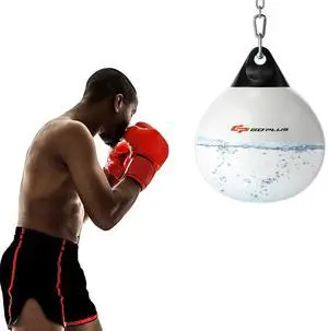 Water Aqua Bag, 21'' 180 Pound /18 110 Pound Heavy Punching Bag with Adjustable Metal Chain, Water Injection Hose, Boxing Training Bag for Adults Fitness, MMA Water Aqua Bag, 21'' 180 Pound /18 110 Pound Heavy Punching Bag with Adjustable Metal Chain, Water Injection Hose, Boxing Training Bag for Adults Fitness, MMA