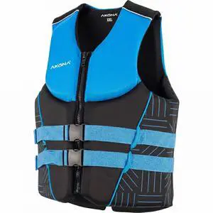 Men's Neoprene Life Jacket, US Coast Guard Approved, Rated for 90+ Pounds Men's Neoprene Life Jacket, US Coast Guard Approved, Rated for 90+ Pounds