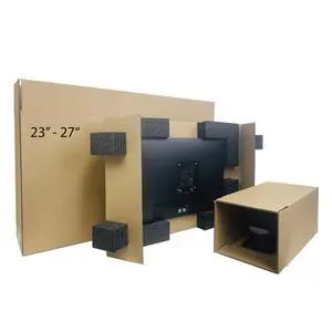 USA Universal 23" - 27" Monitor TV Shipping Box, Secure and Protective Computer Monitor Shipping Box, theBOXlarger USA Universal 23" - 27" Monitor TV Shipping Box, Secure and Protective Computer Monitor Shipping Box, theBOXlarger