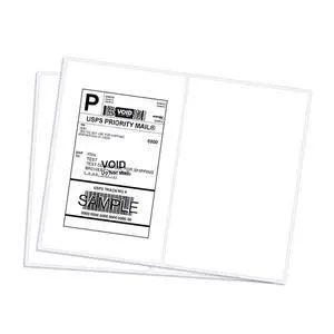 Shipping Labels with Round Corner, 8.5 x 5.5 Inches Half Sheet Self Adhesive Shipping Address Labels for Laser and Inkjet Printer (2000 Labels) Shipping Labels with Round Corner, 8.5 x 5.5 Inches Half Sheet Self Adhesive Shipping Address Labels for Laser and Inkjet Printer (2000 Labels)