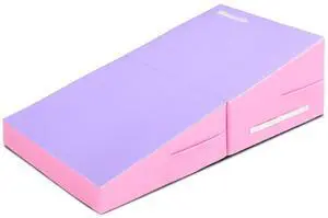 48"x24"x14" Tumbling Mat - Folding Gymnastics Cheese Wedge Mat for Kids, Girls Home Training 48"x24"x14" Tumbling Mat - Folding Gymnastics Cheese Wedge Mat for Kids, Girls Home Training
