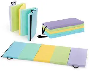 Tumbling Mat for Kids - Gymnastics Mat - Folding Exercise Tumble Mat for Home Gyms Tumbling Mat for Kids - Gymnastics Mat - Folding Exercise Tumble Mat for Home Gyms