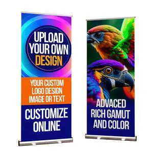 33x81 Retractable Banner Stand Signs READY IN 1 DAY Pull up Roll up Portable & Personalized Display with travel case for Business and Trade Shows Advertising and Promotion 33x81 Retractable Banner Stand Signs READY IN 1 DAY Pull up Roll up Portable & Personalized Display with travel case for Business and Trade Shows Advertising and Promotion
