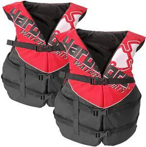 2 Pack Hardcore Coast Guard Type III PFD for Adults; Life Jacket Paddle Vest for Adults; Life Vest Flotation Device; Jet ski, Wakeboard, Kayak; Extra Life Jacket for Pontoon Boat 2 Pack Hardcore Coast Guard Type III PFD for Adults; Life Jacket Paddle Vest for Adults; Life Vest Flotation Device; Jet ski, Wakeboard, Kayak; Extra Life Jacket for Pontoon Boat