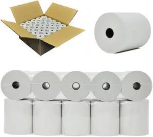3 1/8 x220 Thermal Cash Register Paper (50 POS Rolls) Certified BPA Free - TSP100 M224A TM-T88V Cash Register Thermal Paper Rolls - RegisterRoll 3 1/8 x220 Thermal Cash Register Paper (50 POS Rolls) Certified BPA Free - TSP100 M224A TM-T88V Cash Register Thermal Paper Rolls - RegisterRoll