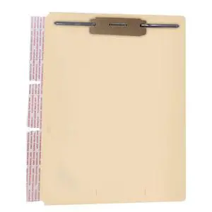 Self Adhesive Dividers for File Folders, Side Hinge Divider with 2" Bonded Fastener on Top, 11 pt Manila Stock, Carton of 500 Self Adhesive Dividers for File Folders, Side Hinge Divider with 2" Bonded Fastener on Top, 11 pt Manila Stock, Carton of 500
