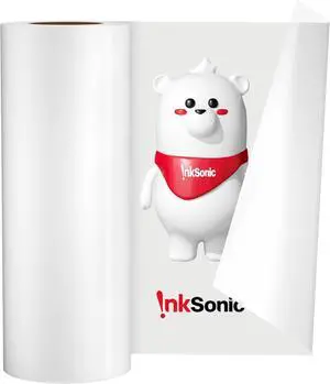 InkSonic 8.3 inch DTF Transfer Film Roll, 8.3"*328ft A4 DTF Transfer Paper for Direct Transfer Film Printer, Single Sided Coated with Anti-Static Layer, Glossy, Cold & Hot Peel Compatible InkSonic 8.3 inch DTF Transfer Film Roll, 8.3"*328ft A4 DTF Transfer Paper for Direct Transfer Film Printer, Single Sided Coated with Anti-Static Layer, Glossy, Cold & Hot Peel Compatible