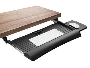Keyboard Tray Under Desk with Adjustable Mouse Platform Easy-Glide Sliding Drawer Under Desk Slide Out Ergonomic Under Key Board Shelf for Office, Gaming, and Workstations Keyboard Tray Under Desk with Adjustable Mouse Platform Easy-Glide Sliding Drawer Under Desk Slide Out Ergonomic Under Key Board Shelf for Office, Gaming, and Workstations
