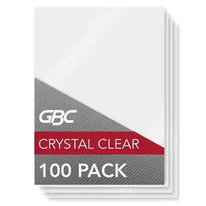 Laminating Sheets, Thermal Laminating Pouches, Menu Size, 5Mil, HeatSeal Crystal Clear, 100 Pack (3200417) Laminating Sheets, Thermal Laminating Pouches, Menu Size, 5Mil, HeatSeal Crystal Clear, 100 Pack (3200417)