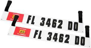 USA Premium Custom Boat Registration Plates with Pre-Lettered Decals for Inflatable Boats, Ribs & Dinghies | Includes Velcro Mounting Straps | 4"x24" USCG Compliant - Made in USA USA Premium Custom Boat Registration Plates with Pre-Lettered Decals for Inflatable Boats, Ribs & Dinghies | Includes Velcro Mounting Straps | 4"x24" USCG Compliant - Made in USA
