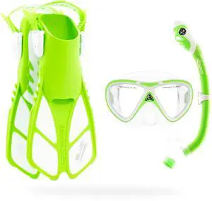 Youth Snorkel Set for Kids Ages 3 to 8 - Short Adjustable Fins, Silicone Mask, Dry Snorkel - Mini Bonete Pro Dry Set Youth Snorkel Set for Kids Ages 3 to 8 - Short Adjustable Fins, Silicone Mask, Dry Snorkel - Mini Bonete Pro Dry Set