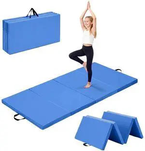 6'x3'x2" Gymnastics Tumbling Mats Folding Panel Thick Gym Exercise Mat for Home 6'x3'x2" Gymnastics Tumbling Mats Folding Panel Thick Gym Exercise Mat for Home