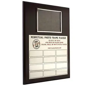 Perpetual Plaques - Great for Employee of the Month, Sponsered and Donated by Plaques and Sporting Awards. Order All Small Plates Now, or One at a Time Later (12 x 15" Photo) Perpetual Plaques - Great for Employee of the Month, Sponsered and Donated by Plaques and Sporting Awards. Order All Small Plates Now, or One at a Time Later (12 x 15" Photo)