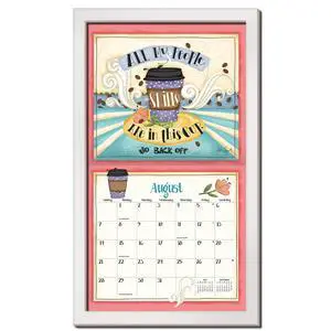 Contemporary Wall Calendar Frame - White Finish Contemporary Wall Calendar Frame - White Finish
