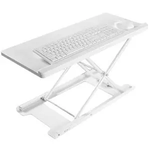 Single Top 27 inch Heavy-Duty Scissors Lift Keyboard and Mouse Riser, Designed for Ergonomic Sit Stand Workstations, White, DESK-V000PW Single Top 27 inch Heavy-Duty Scissors Lift Keyboard and Mouse Riser, Designed for Ergonomic Sit Stand Workstations, White, DESK-V000PW