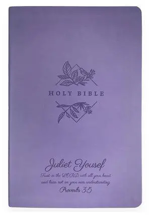 Personalized NLT Large Print Bible for Women, Name Engraved, Standard Size | Customize Your Dark Purple Faux Leather Bible Your Way, Stay-Open Lay-Flat, Easy-Read Two-Column, Christian Occasion Gift Personalized NLT Large Print Bible for Women, Name Engraved, Standard Size | Customize Your Dark Purple Faux Leather Bible Your Way, Stay-Open Lay-Flat, Easy-Read Two-Column, Christian Occasion Gift