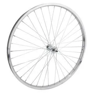 Front Bicycle Wheel 26 x 1.75/2.125 (ISO 559) 36H, Steel, Bolt On, Silver, 3/8" | bike-wheels Front Bicycle Wheel 26 x 1.75/2.125 (ISO 559) 36H, Steel, Bolt On, Silver, 3/8" | bike-wheels