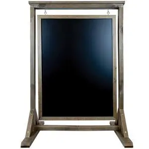 Rustic Handcrafted Chalkboard Sign: Uniquely Designed Wooden Sidewalk Sign Message Board with Double Sided Display. Alternative to A-Frame & Sandwich Board Signs. Use Chalk or Liquid Chalk Markers Rustic Handcrafted Chalkboard Sign: Uniquely Designed Wooden Sidewalk Sign Message Board with Double Sided Display. Alternative to A-Frame & Sandwich Board Signs. Use Chalk or Liquid Chalk Markers