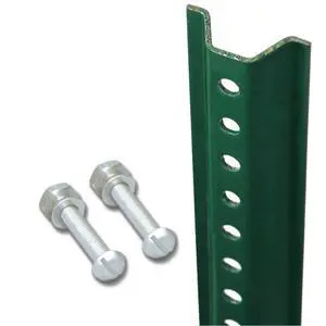 7 Foot Standard U-Channel Sign Post, 2.25 inch Wide, Baked Enamel Steel, Pre-Drilled Holes, Rustproof, Green (Includes Hardware), Made in USA 7 Foot Standard U-Channel Sign Post, 2.25 inch Wide, Baked Enamel Steel, Pre-Drilled Holes, Rustproof, Green (Includes Hardware), Made in USA