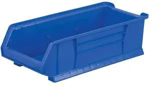 30280 Super-Size AkroBins Plastic Storage Bins, Space-Saving Stackable Bins for Garage, Classroom, Warehouse Organization, 20" L x 12" W x 6" H, Blue, 4-Pack 30280 Super-Size AkroBins Plastic Storage Bins, Space-Saving Stackable Bins for Garage, Classroom, Warehouse Organization, 20" L x 12" W x 6" H, Blue, 4-Pack