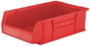 30280 Super-Size AkroBins Plastic Storage Bins, Space-Saving Stackable Bins for Garage, Classroom, Warehouse Organization, 20" L x 12" W x 6" H, Red, 4-Pack 30280 Super-Size AkroBins Plastic Storage Bins, Space-Saving Stackable Bins for Garage, Classroom, Warehouse Organization, 20" L x 12" W x 6" H, Red, 4-Pack