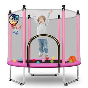 48" Toddler Trampoline for Kids,Indoor & Outdoor Kids Trampoline with Safety Enclosure Net,Gifts for Birthday with Basketball Hoop, Gifts for Boy and Girl, Age 3-8 48" Toddler Trampoline for Kids,Indoor & Outdoor Kids Trampoline with Safety Enclosure Net,Gifts for Birthday with Basketball Hoop, Gifts for Boy and Girl, Age 3-8