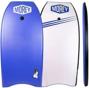 Bodyboard; 38 inch. Coil Leash Included, Body Boards for Beach, Engineered with HDPE Slick Bottom for Speed (Blue & White) 2026 Model Bodyboard; 38 inch. Coil Leash Included, Body Boards for Beach, Engineered with HDPE Slick Bottom for Speed (Blue & White) 2026 Model