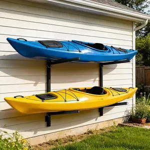 Kayak Storage Rack, Heavy Duty 2/4-Tier Rack for Kayaks & Paddleboards Kayak Storage Rack, Heavy Duty 2/4-Tier Rack for Kayaks & Paddleboards