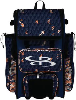 Rolling Superpack Baseball/Softball Gear Bag - Telescopic Handle - Holds 4 Bats - Wheeled Version - 3DHC Breakout - Multiple Colors Rolling Superpack Baseball/Softball Gear Bag - Telescopic Handle - Holds 4 Bats - Wheeled Version - 3DHC Breakout - Multiple Colors