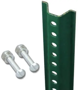 Standard U-Channel Sign Post | 4' Tall Baked Enamel Post, Made in USA Standard U-Channel Sign Post | 4' Tall Baked Enamel Post, Made in USA