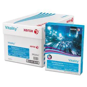 3R02047 Vitality Multipurpose Printer Paper, 8 1/2 x 11, White, 5,000 Sheets/CT 3R02047 Vitality Multipurpose Printer Paper, 8 1/2 x 11, White, 5,000 Sheets/CT
