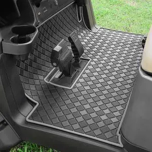 Golf Cart Floor Liner Mat 8mm Thick Rubber Full Coverage Fit for Club Car Precedent 2004-2025 / Onward & Tempo 2017-2025 / Villager & V4L 2019-2025 Carts Upgraded Non-Slip Mats Replacement Golf Cart Floor Liner Mat 8mm Thick Rubber Full Coverage Fit for Club Car Precedent 2004-2025 / Onward & Tempo 2017-2025 / Villager & V4L 2019-2025 Carts Upgraded Non-Slip Mats Replacement