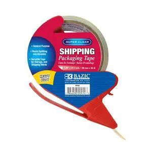 Packaging Tape, 1.88 in x 27.3 Yd, 36-Case | built-in cutter dispenser for sealing cartons Packaging Tape, 1.88 in x 27.3 Yd, 36-Case | built-in cutter dispenser for sealing cartons