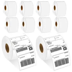 Compatible with DYMO 30256 Thermal Direct Shipping Label Printer Paper 300 Labels/roll 2-5/16" x 4" White Standard Shipping Labels for 300 310 320 330 400 Duo 450 Twin Turbo Label Printers 10x Compatible with DYMO 30256 Thermal Direct Shipping Label Printer Paper 300 Labels/roll 2-5/16" x 4" White Standard Shipping Labels for 300 310 320 330 400 Duo 450 Twin Turbo Label Printers 10x