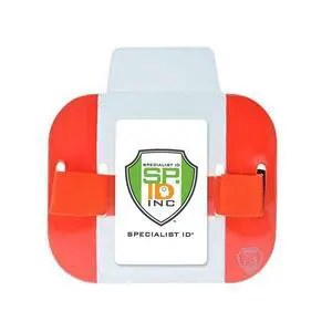 20 Pack - High Visibility Bright Neon Armband ID Card Badge Holders - Secure Top Loading with Adjustable Elastic Band - HI VIS Arm Bands for Work or Ski Passes by (Orange) 20 Pack - High Visibility Bright Neon Armband ID Card Badge Holders - Secure Top Loading with Adjustable Elastic Band - HI VIS Arm Bands for Work or Ski Passes by (Orange)