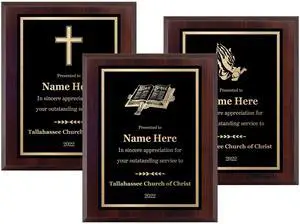 Personalized Church Award - Engraved Custom Religious Plaque - Recognition or Appreciation for Preacher, Pastor, Rabbi, Usher, Elder, Deacon, Member, Choose Your Size, Customize Now! (8x10) Personalized Church Award - Engraved Custom Religious Plaque - Recognition or Appreciation for Preacher, Pastor, Rabbi, Usher, Elder, Deacon, Member, Choose Your Size, Customize Now! (8x10)