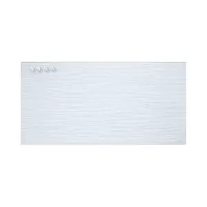 MessageStor Dry-Erase Glass Board and Magnets, Office Essentials, White Waves MessageStor Dry-Erase Glass Board and Magnets, Office Essentials, White Waves