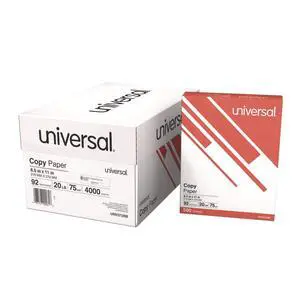 Printer Copy Paper Convenience Carton, 92 Bright, 20 lb Bond Weight, 8.5 x 11, White, 500 Sheets/Ream, 8 Reams/Carton Printer Copy Paper Convenience Carton, 92 Bright, 20 lb Bond Weight, 8.5 x 11, White, 500 Sheets/Ream, 8 Reams/Carton
