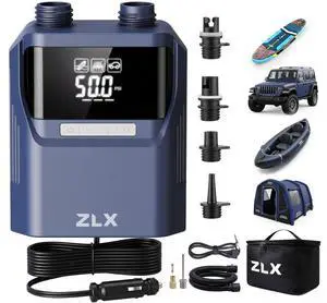 Paddle Board Electric Pump, 50PSI SUP Pump, Paddleboard Accessories | High Pressure Portable Air Pump, Auto-Off, Dual Stage Inflation & Deflation, for Inflatables, Kayaks, Boats, Air Mattresses Paddle Board Electric Pump, 50PSI SUP Pump, Paddleboard Accessories | High Pressure Portable Air Pump, Auto-Off, Dual Stage Inflation & Deflation, for Inflatables, Kayaks, Boats, Air Mattresses