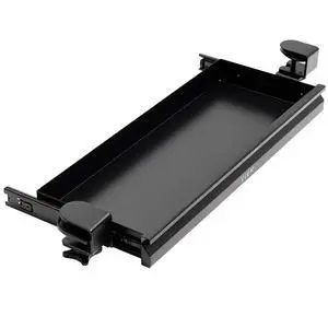 22 inch Clamp-on Sliding Pull-out Under Table Drawer for Office Desk, Shallow Storage Organizer for Sit Stand Workstation, Black, DESK-DR22L 22 inch Clamp-on Sliding Pull-out Under Table Drawer for Office Desk, Shallow Storage Organizer for Sit Stand Workstation, Black, DESK-DR22L