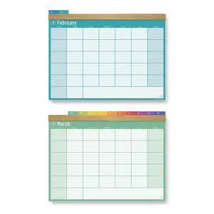 Reusable Dry Erase Wall Calendar with Frame, Undated (2 Month Display) | Wet or Dry Erase Compatible, Color-Coded Monthly Pages Reusable Dry Erase Wall Calendar with Frame, Undated (2 Month Display) | Wet or Dry Erase Compatible, Color-Coded Monthly Pages
