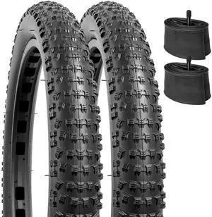 20" Bike Tires 20x2.60/66-406 and 20" Bike Tubes Schrader Valve Compatible with Mountain Bike 20 x 2.6 Off Road Bicycle Tires and Tubes (Y-915) 20" Bike Tires 20x2.60/66-406 and 20" Bike Tubes Schrader Valve Compatible with Mountain Bike 20 x 2.6 Off Road Bicycle Tires and Tubes (Y-915)