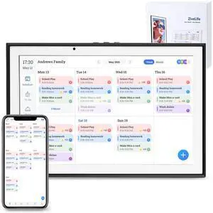 Digital Calendar 10.1 Inch Smart Electronic Planner, IPS Touch Screen, 32GB, Electronic Slideshow, Wall-mounted with Third-Party Calendar Sync, Chore Tracker, Meal Plan & Photo Display, Gifs for Mom Digital Calendar 10.1 Inch Smart Electronic Planner, IPS Touch Screen, 32GB, Electronic Slideshow, Wall-mounted with Third-Party Calendar Sync, Chore Tracker, Meal Plan & Photo Display, Gifs for Mom