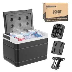 Golf Cart Cooler with Mounting Bracket, Universal Ice Chest for Yamaha G14-G29, Club Car DS Precedent 1981-up, EZGO RXV TXT 1994+, 48H Cooling, OEM 102588101 103886801 Golf Cart Cooler with Mounting Bracket, Universal Ice Chest for Yamaha G14-G29, Club Car DS Precedent 1981-up, EZGO RXV TXT 1994+, 48H Cooling, OEM 102588101 103886801