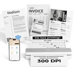 MT610 Pro Portable Printer Wireless for Travel, Inkless Thermal Printer for iOS/Andorid/Laptop, Support Thermal Paper & Labels,Supports 8.5"x 11"US Letter & A4, A5 for Office/School/Vehicles MT610 Pro Portable Printer Wireless for Travel, Inkless Thermal Printer for iOS/Andorid/Laptop, Support Thermal Paper & Labels,Supports 8.5"x 11"US Letter & A4, A5 for Office/School/Vehicles
