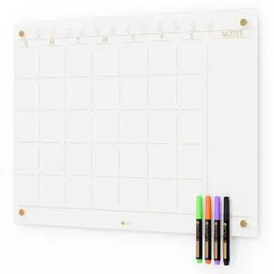 Glass Golden Monthly Dry Erase Calendar Whiteboard for Wall, 17" x 23", Frameless Large Monthly Planner Menu White Board for Home Kitchen, Office, 4 Wet Erase Markers Included Glass Golden Monthly Dry Erase Calendar Whiteboard for Wall, 17" x 23", Frameless Large Monthly Planner Menu White Board for Home Kitchen, Office, 4 Wet Erase Markers Included