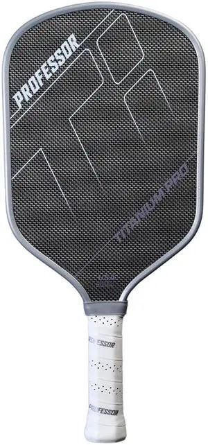 Professor PhD Raw Carbon Fiber Premium Pickleball Paddle Racket - USA Pickleball Approved - Honeycomb Core - Power & Control Professor PhD Raw Carbon Fiber Premium Pickleball Paddle Racket - USA Pickleball Approved - Honeycomb Core - Power & Control